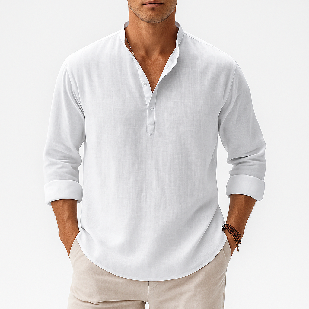 LUXEOUTFIT | Linen Blend Shirt