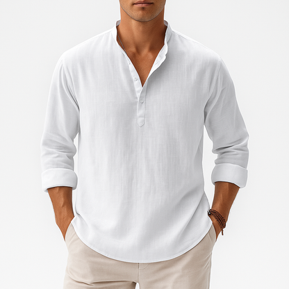 LUXEOUTFIT | Linen Blend Shirt