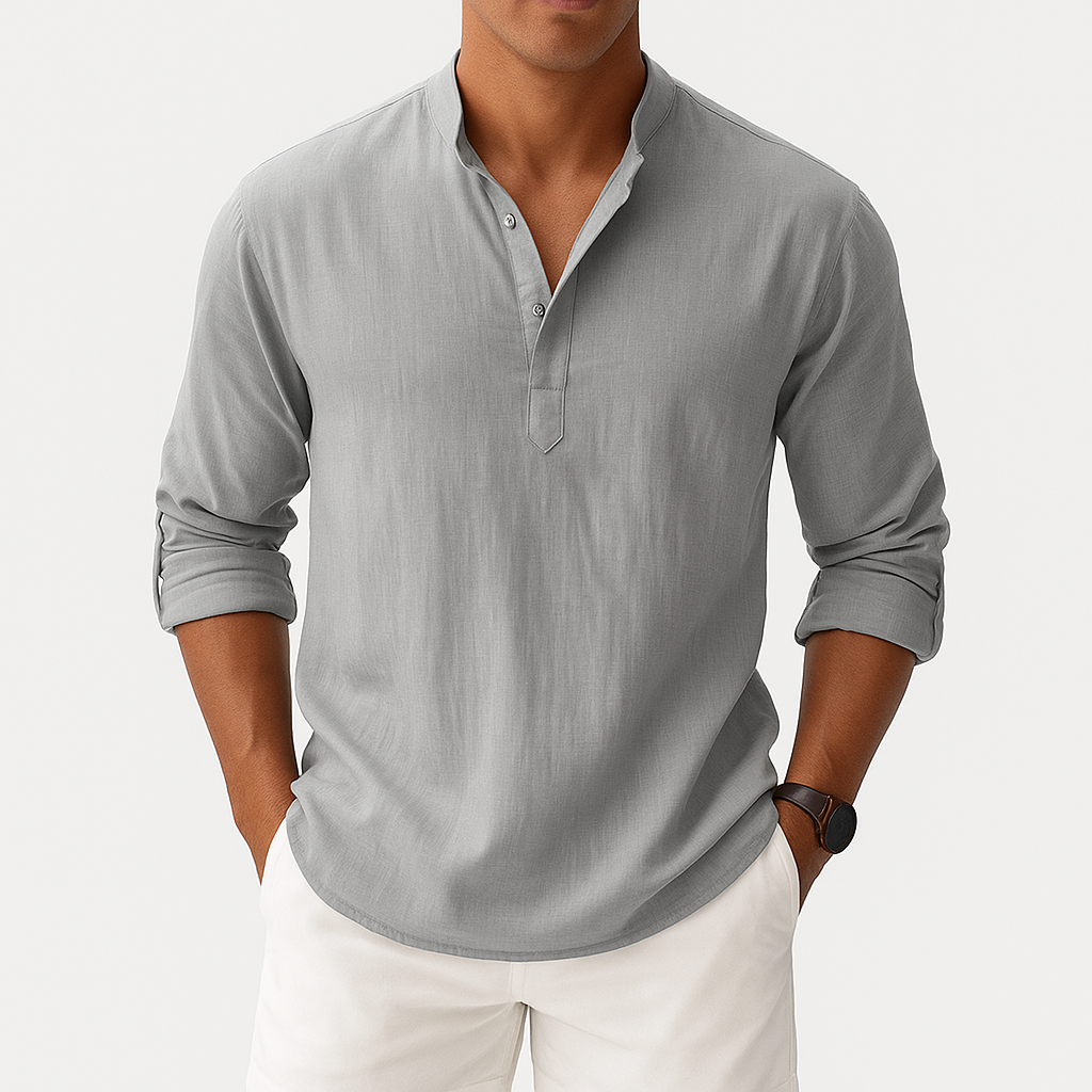 LUXEOUTFIT | Linen Blend Shirt