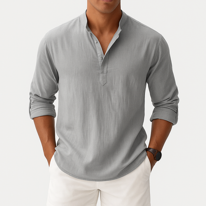LUXEOUTFIT | Linen Blend Shirt