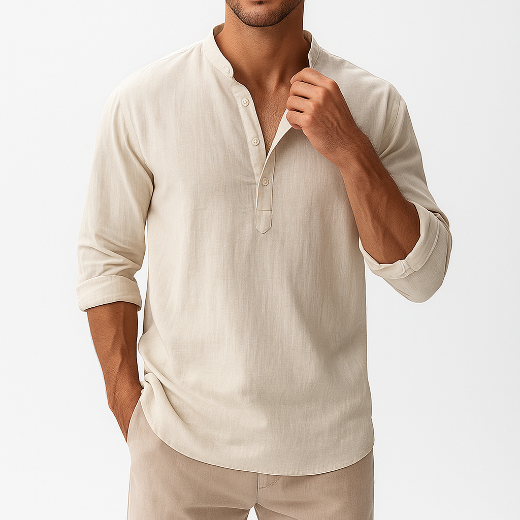 LUXEOUTFIT | Linen Blend Shirt