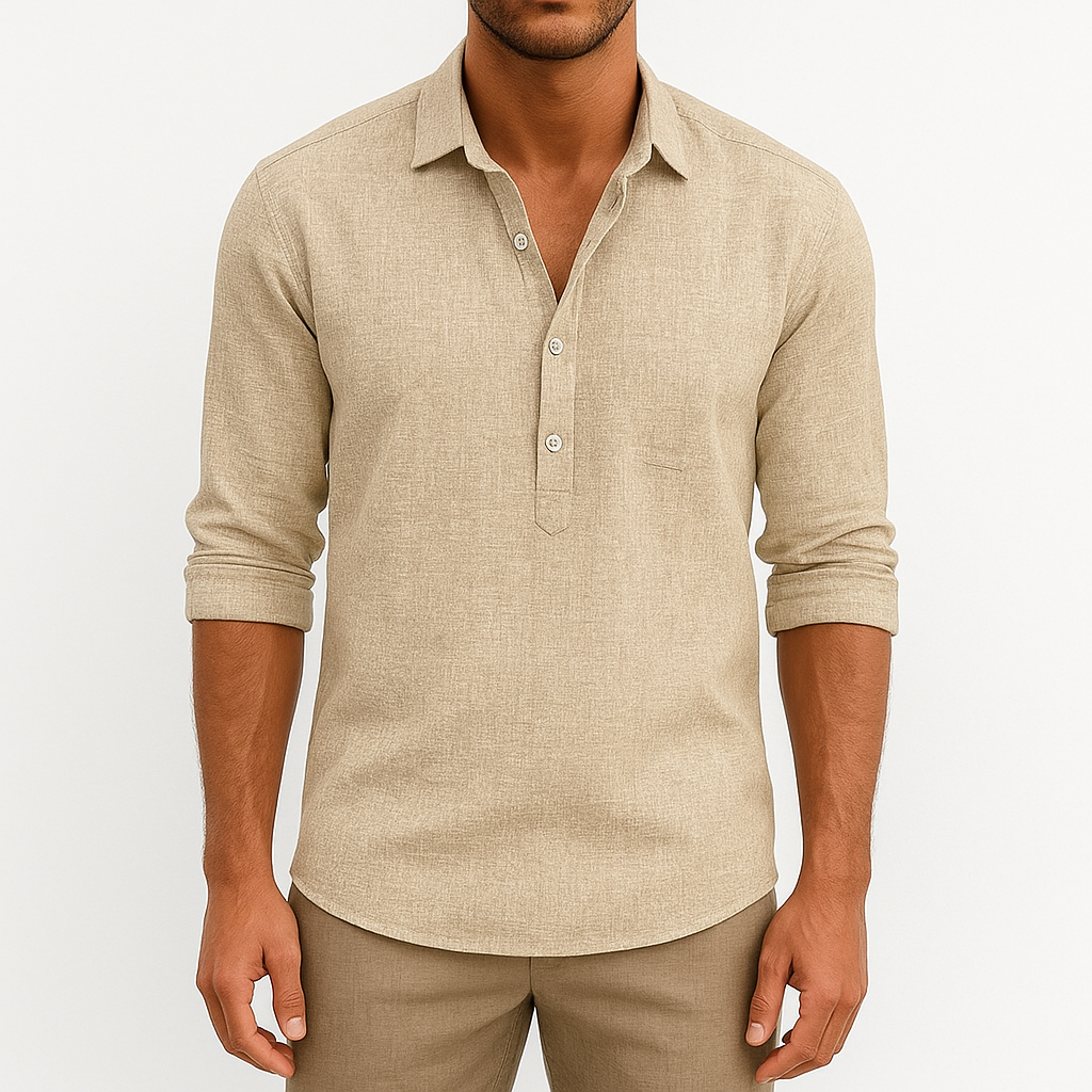 LUXEOUTFIT | Linen Button Shirt