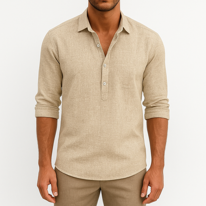 LUXEOUTFIT | Linen Button Shirt