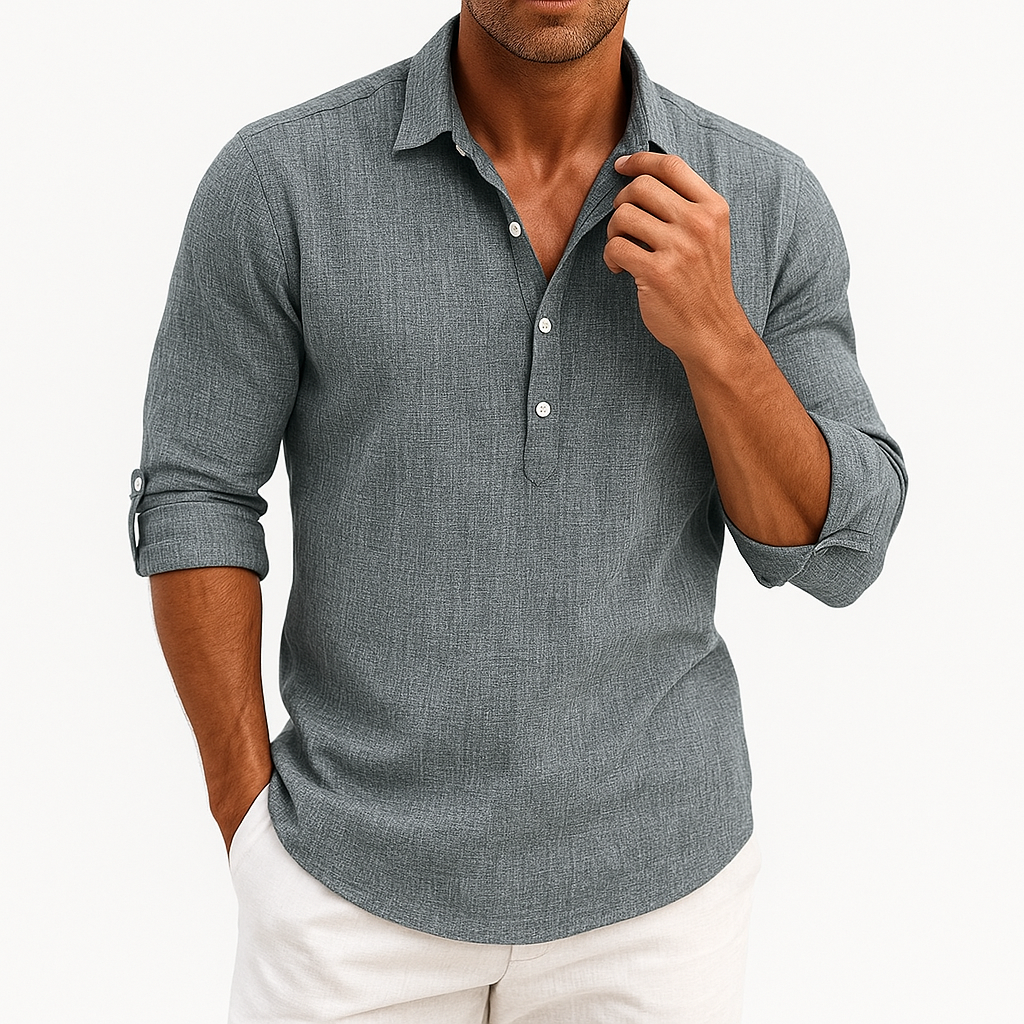 LUXEOUTFIT | Linen Button Shirt