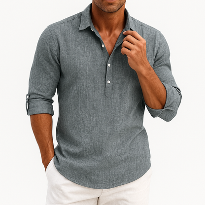 LUXEOUTFIT | Linen Button Shirt