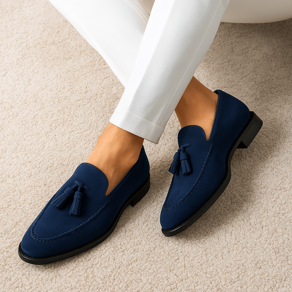 LUXEOUTFIT | Low-Cut Leather Tassel Loafers