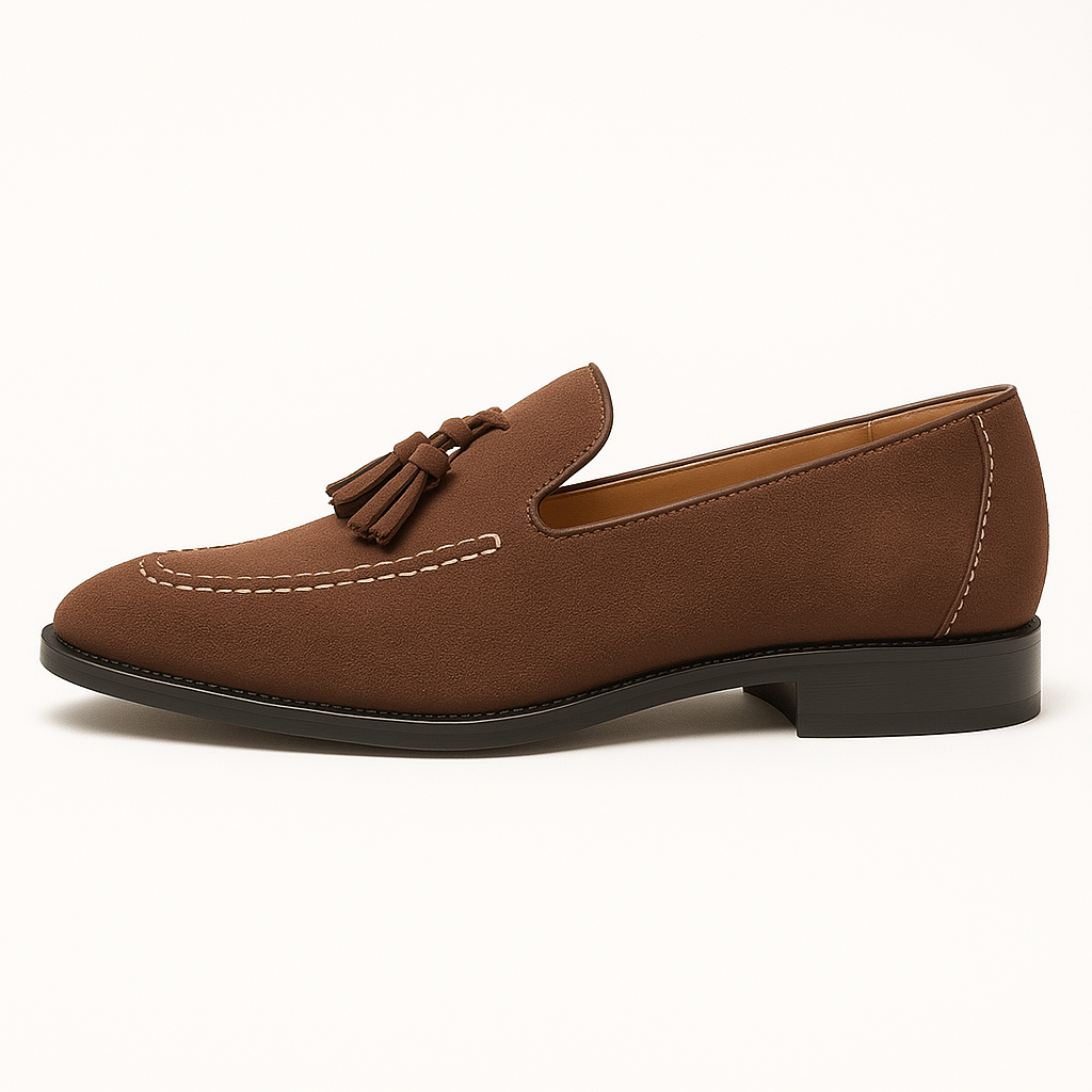 LUXEOUTFIT | Low-Cut Leather Tassel Loafers