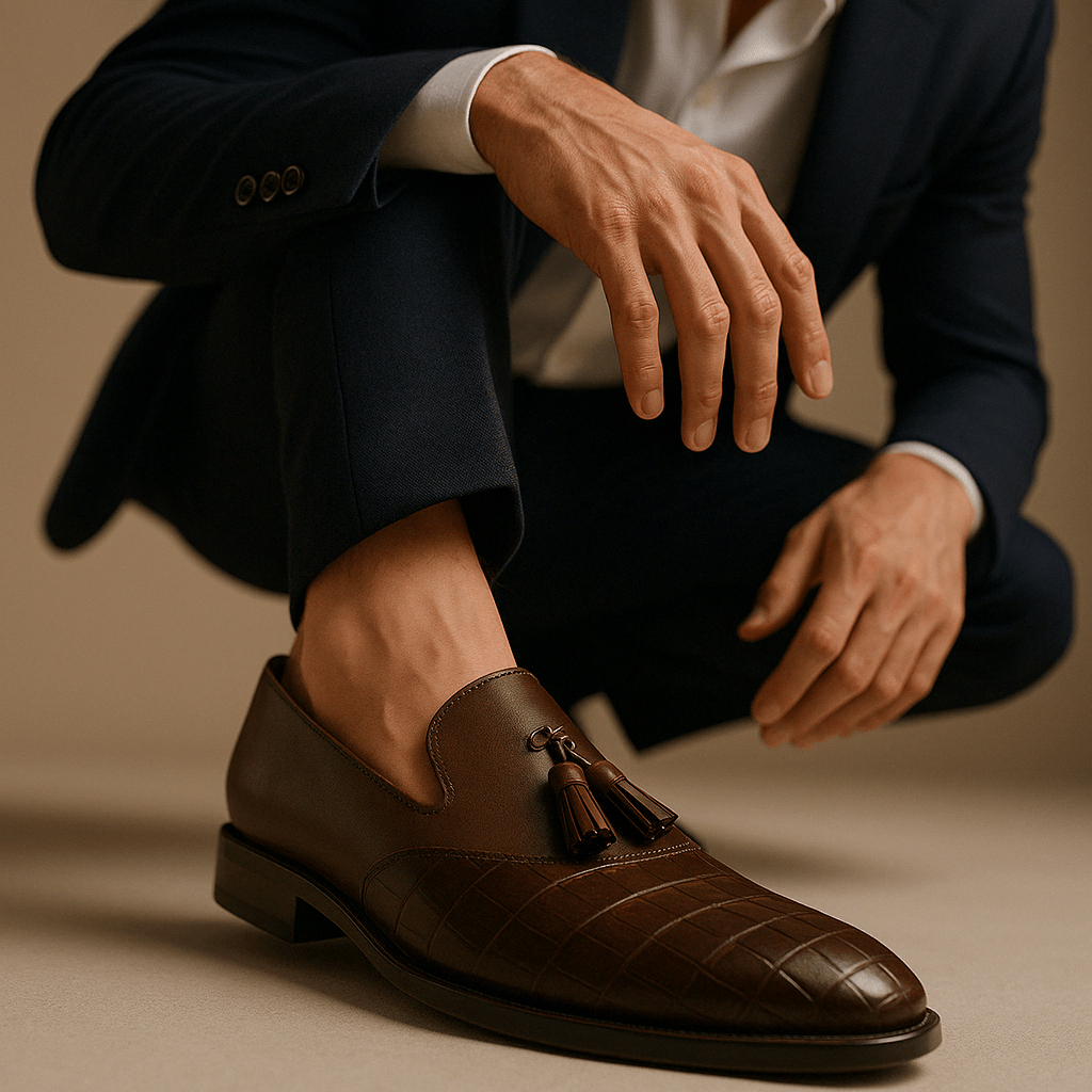 LUXEOUTFIT | Noble Polished Leather Loafers
