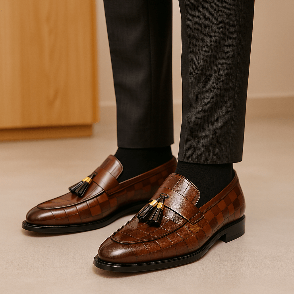 LUXEOUTFIT | Refined Vegan Tassel Loafers