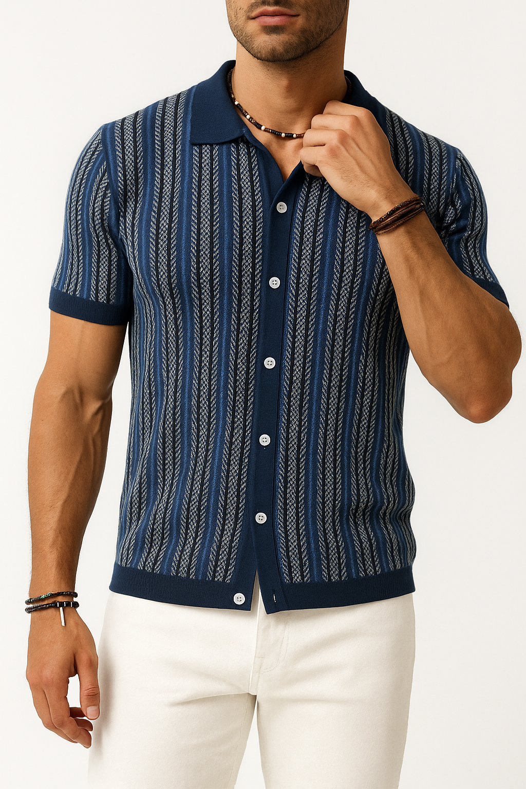 LUXEOUTFIT | Retro Stripe Polo