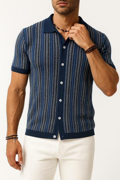 LUXEOUTFIT | Retro Stripe Polo