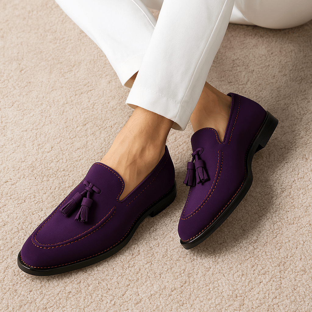 LUXEOUTFIT | Soft Leather Tassel Loafers