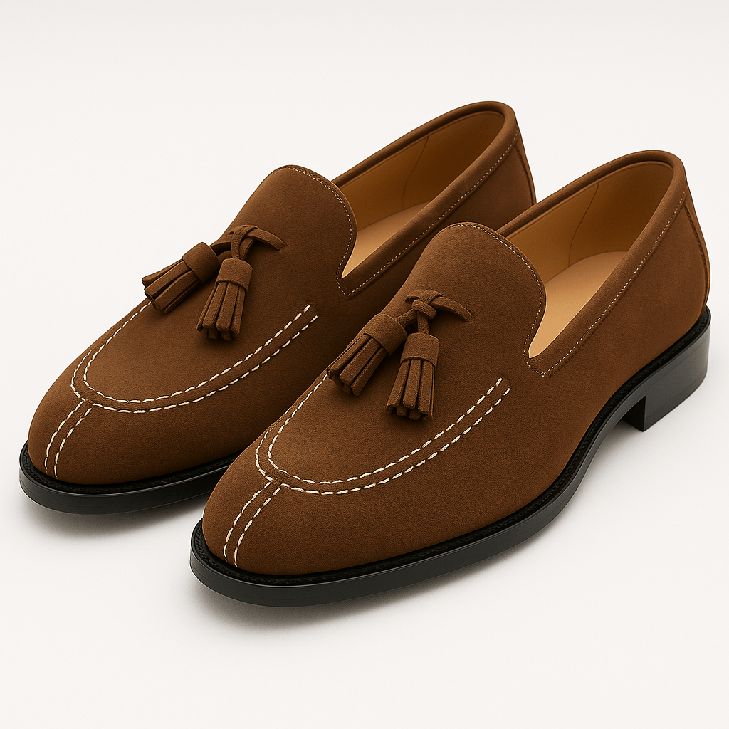 LUXEOUTFIT | Soft Leather Tassel Loafers