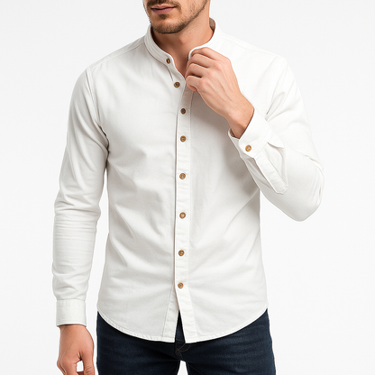 LUXEOUTFIT | Stand Collar Shirt