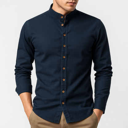 LUXEOUTFIT | Stand Collar Shirt