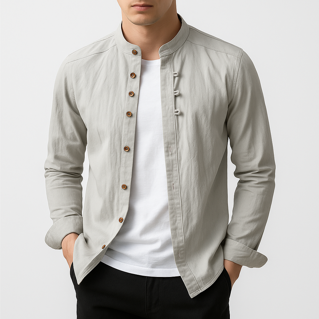 LUXEOUTFIT | Stand Collar Shirt