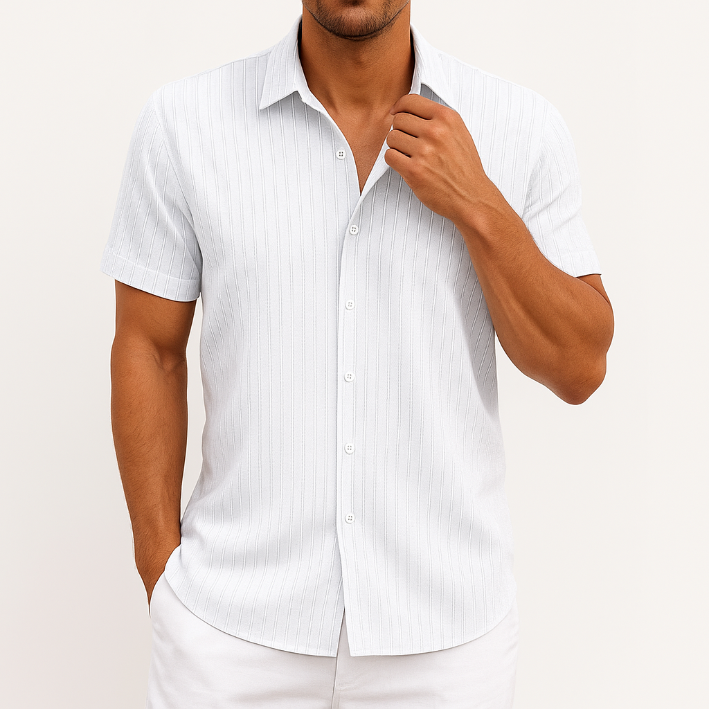 LUXEOUTFIT | Striped Cotton Shirt