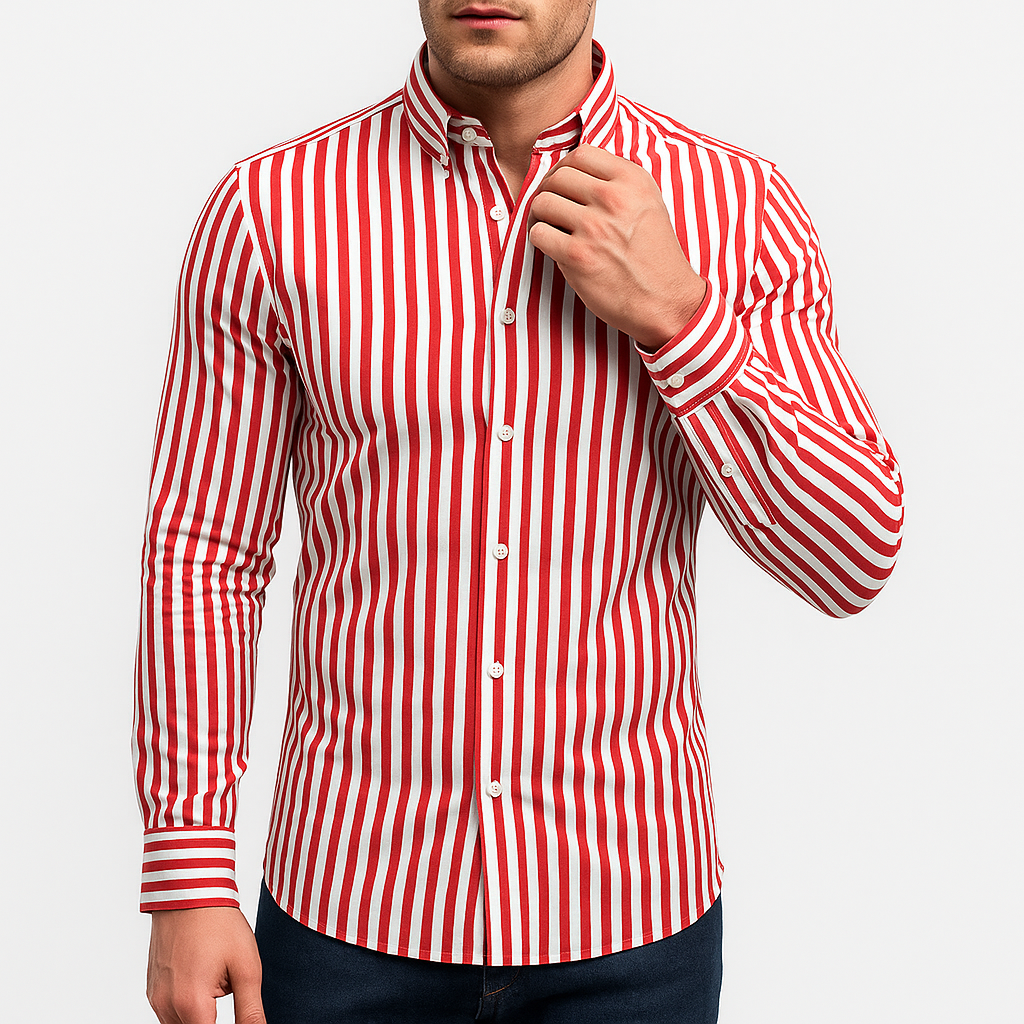 LUXEOUTFIT | Striped Overshirt