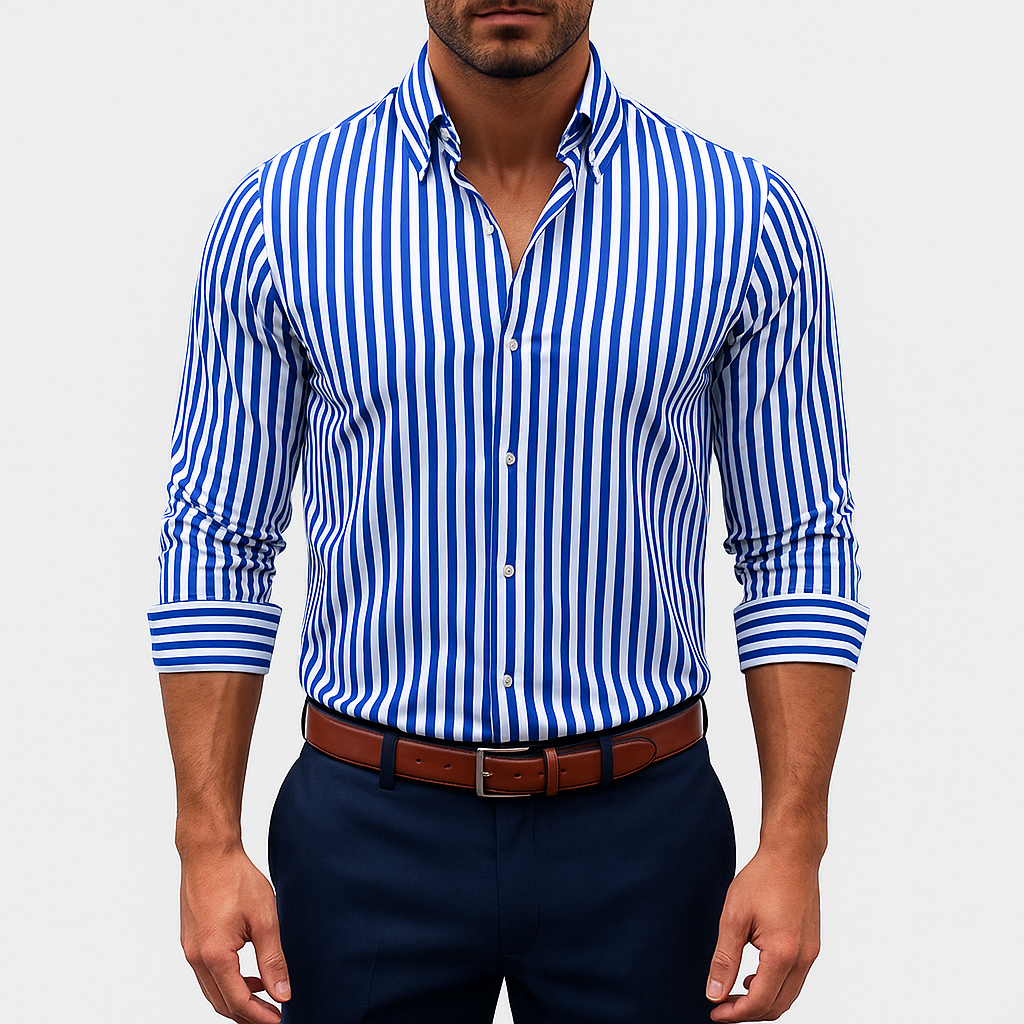 LUXEOUTFIT | Striped Overshirt