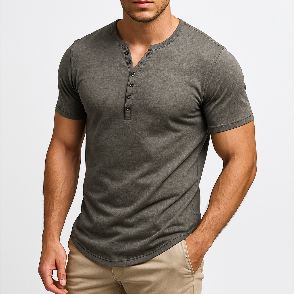 LUXEOUTFIT | Tailored Henley Shirt