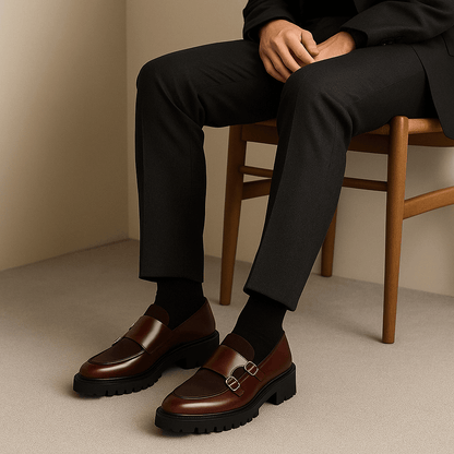 LUXEOUTFIT | Valemont Monk Strap Loafers