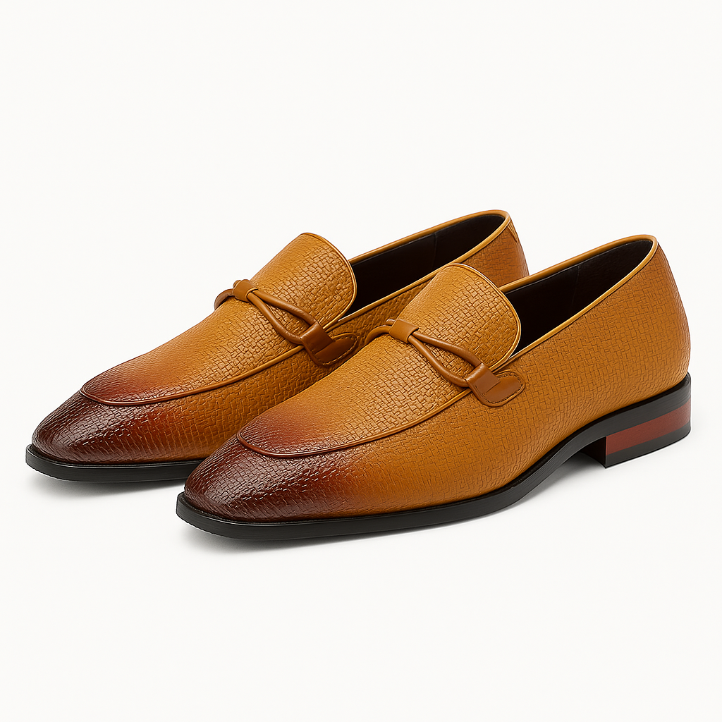 LUXEOUTFIT | Vegan Oxford Slip-On Loafers