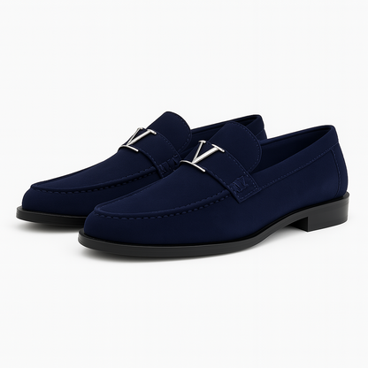 LUXEOUTFIT | Vellini Suede Buckle Loafers