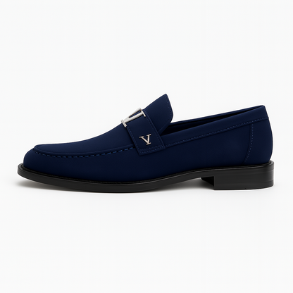 LUXEOUTFIT | Vellini Suede Buckle Loafers