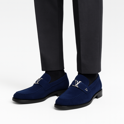 LUXEOUTFIT | Vellini Suede Buckle Loafers