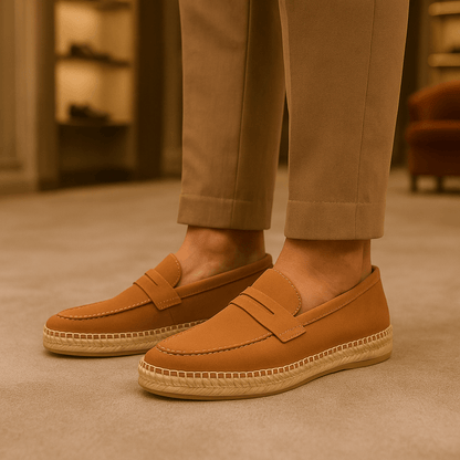 LUXEOUTFIT | Verona Suede Espadrille Loafers