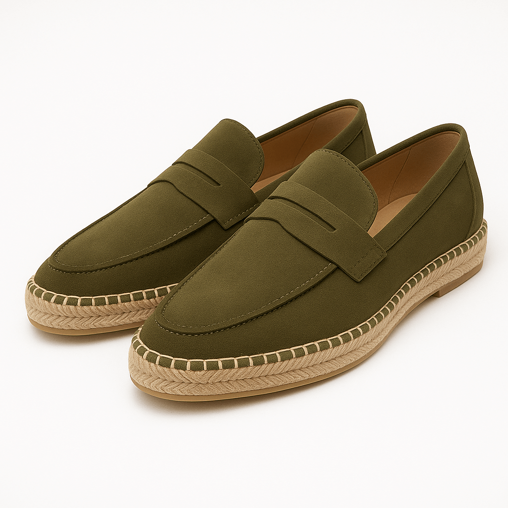 LUXEOUTFIT | Verona Suede Espadrille Loafers