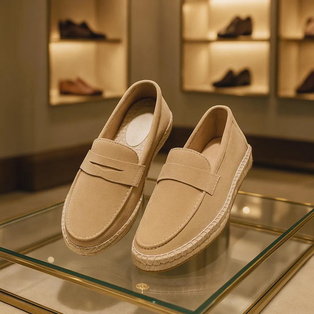 LUXEOUTFIT | Verona Suede Espadrille Loafers