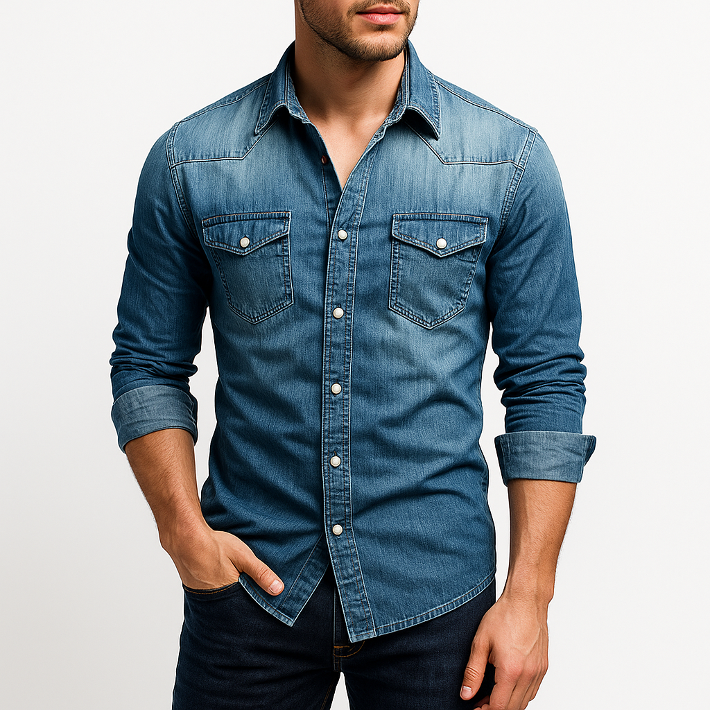 LUXEOUTFIT | Western Denim Shirt