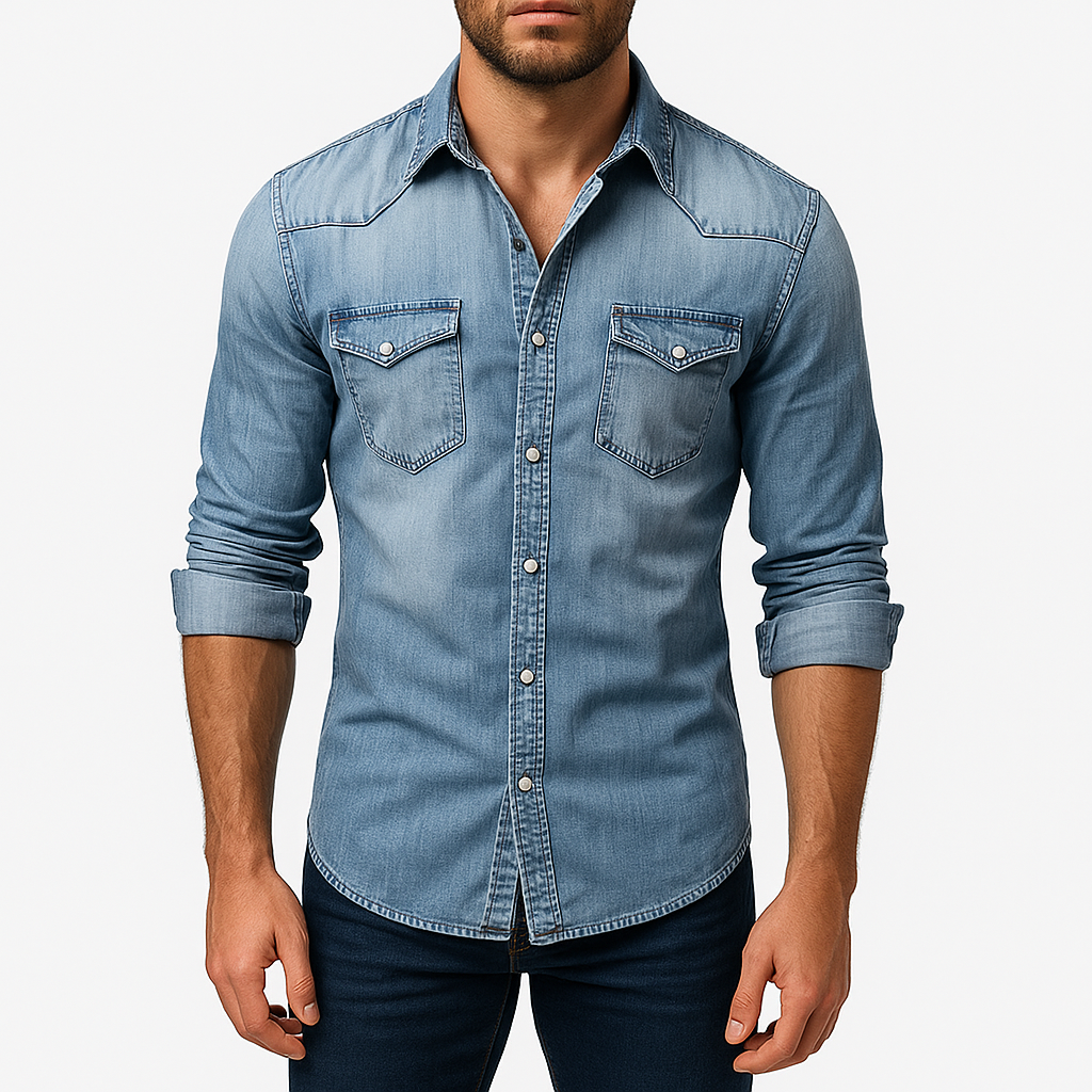 LUXEOUTFIT | Western Denim Shirt