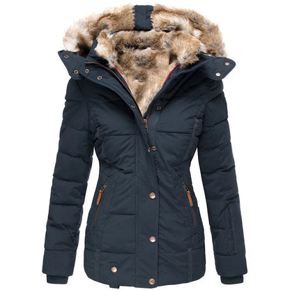 Eira® | Warm winter coat with fur lining