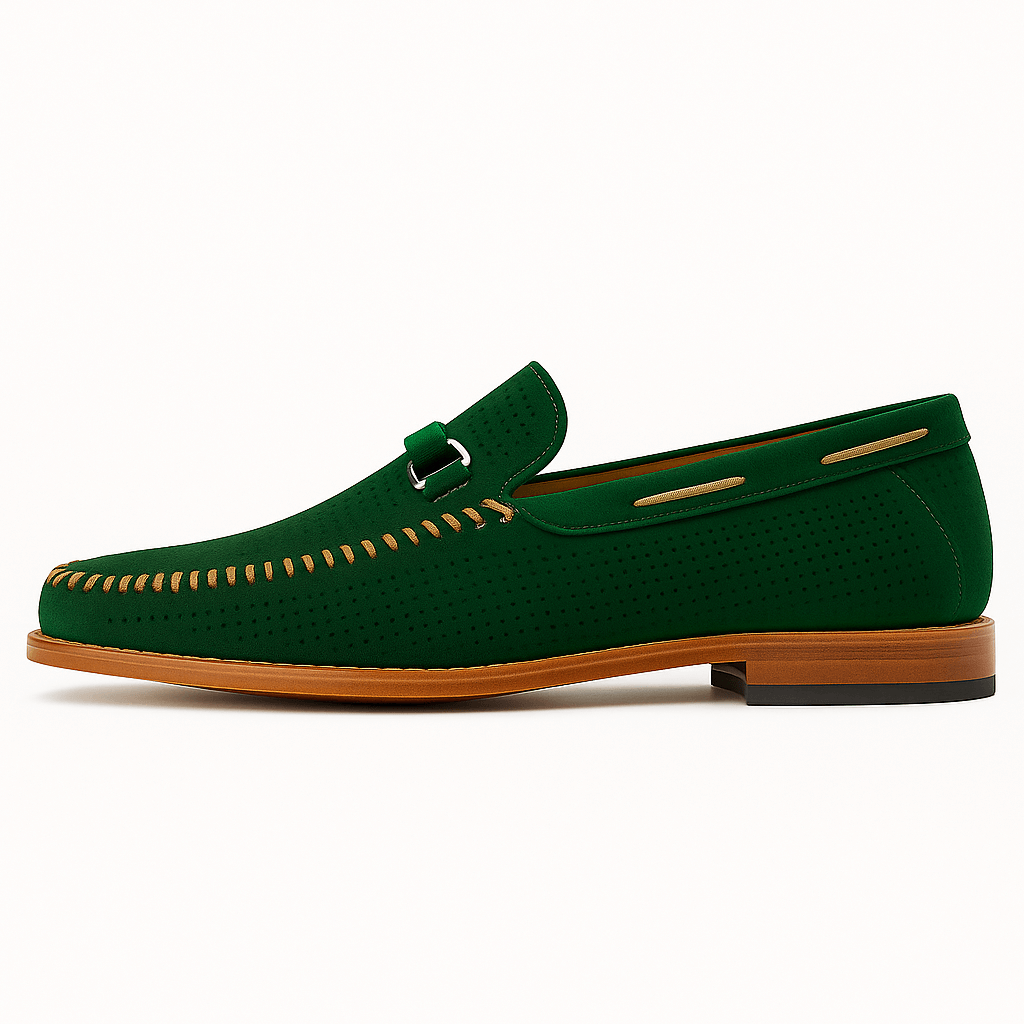 Luxeoutfit | Buckled Perforated Casual Loafers