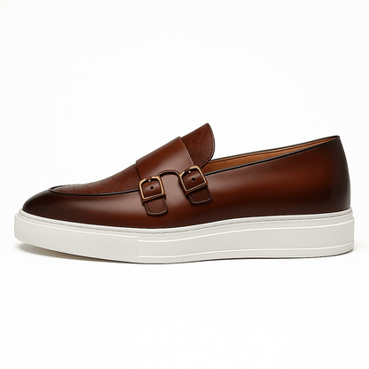 Luxeoutfit | Croc Buckle Leather Loafers