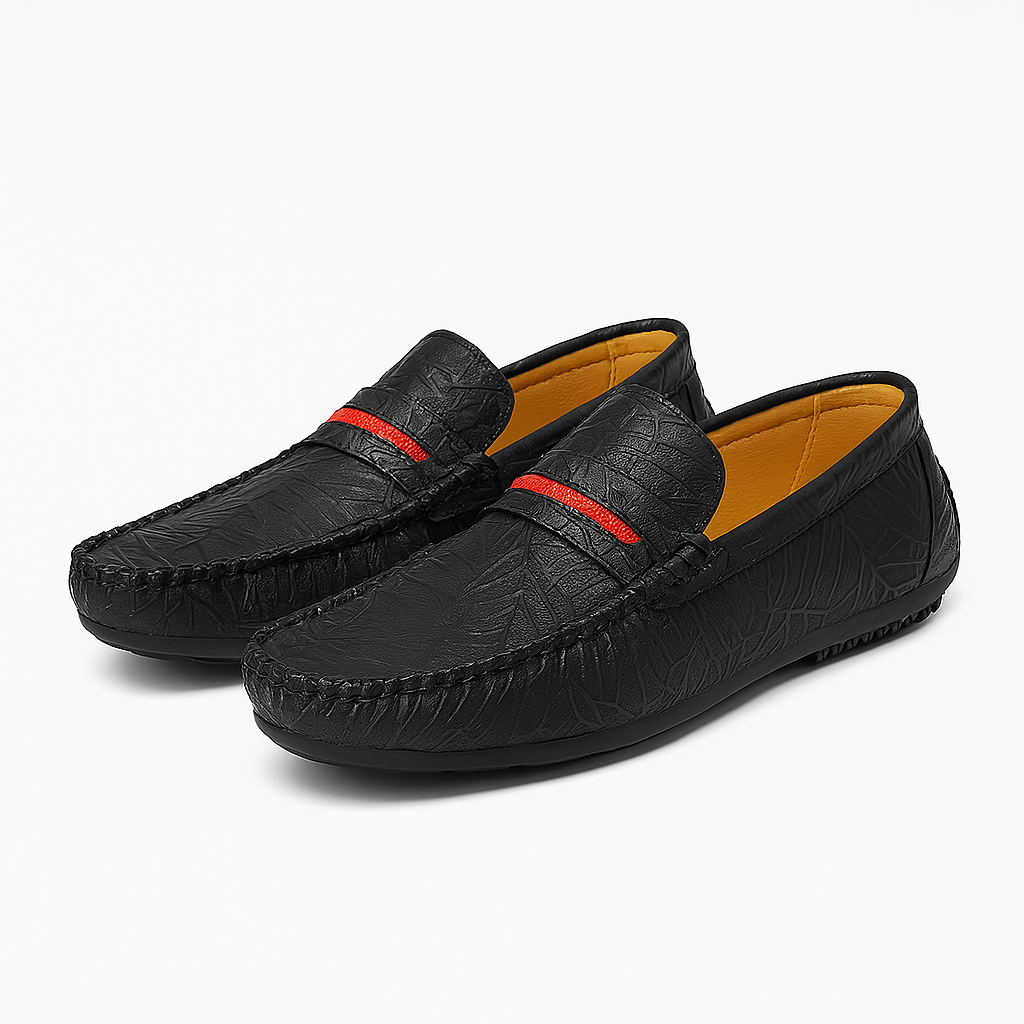 Luxeoutfit | Executive Textured Leather Loafers