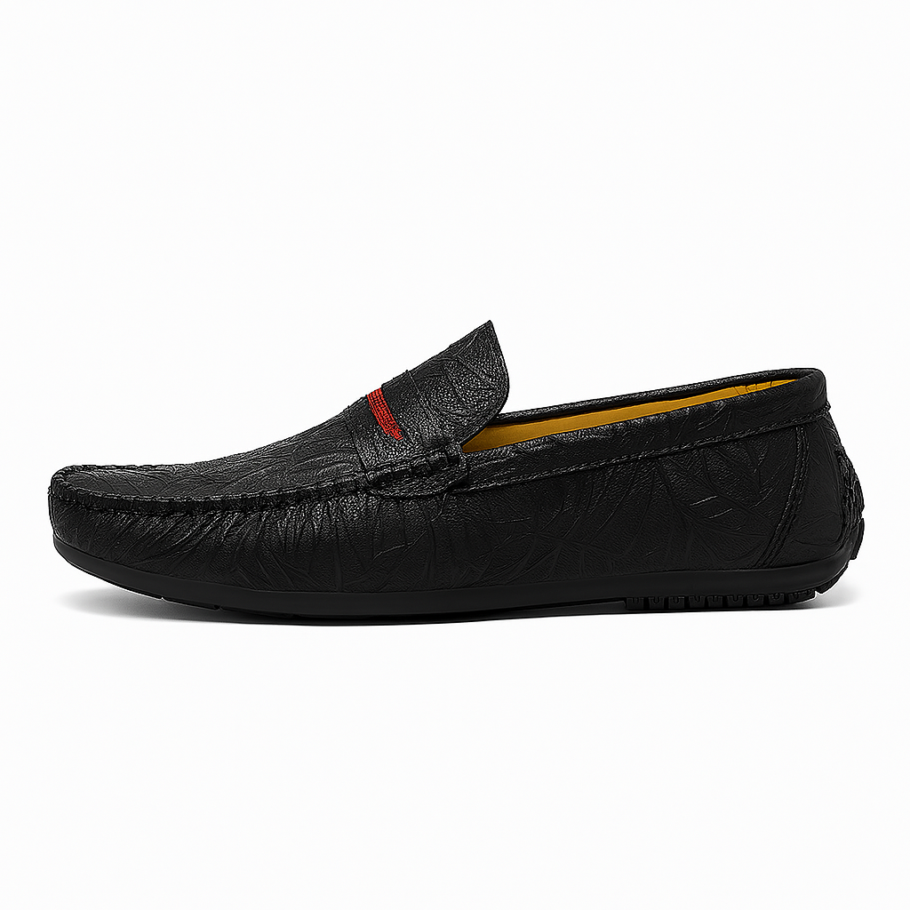 Luxeoutfit | Executive Textured Leather Loafers