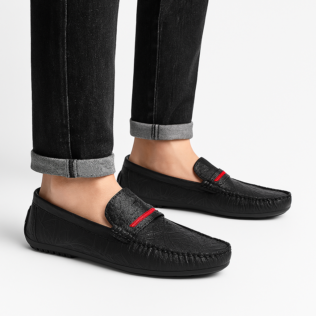 Luxeoutfit | Executive Textured Leather Loafers