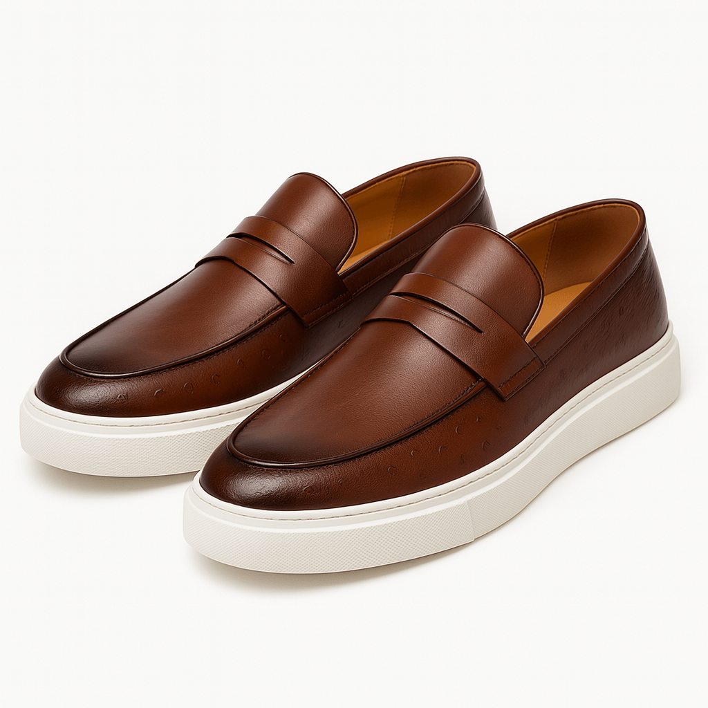 Luxeoutfit | Faux Leather Penny Loafers