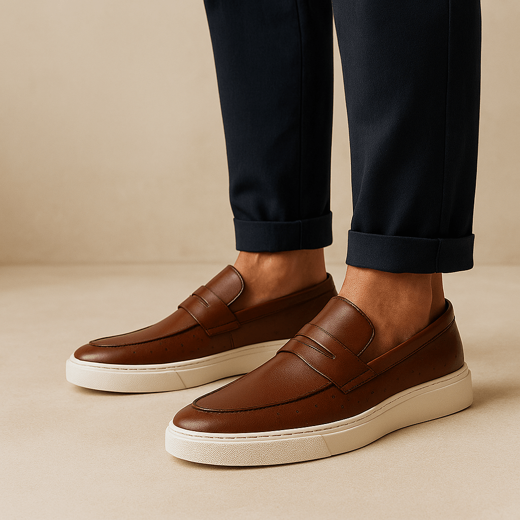 Luxeoutfit | Faux Leather Penny Loafers
