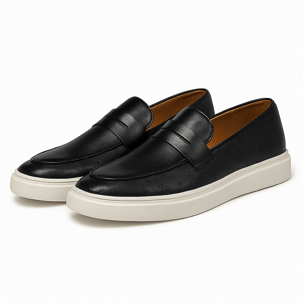 Luxeoutfit | Faux Leather Penny Loafers