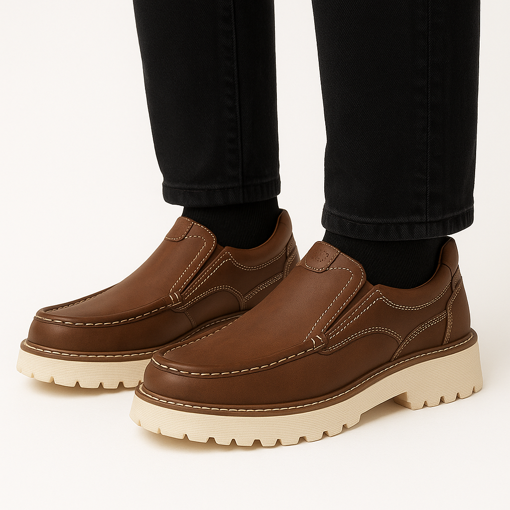 Luxeoutfit | Orthopedic Leather Support Loafers