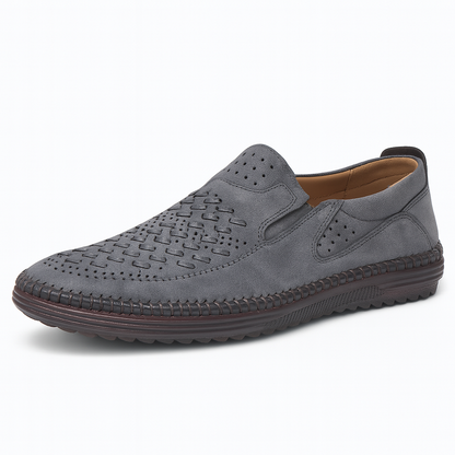 Luxeoutfit | Perforated Leather Comfort Loafers