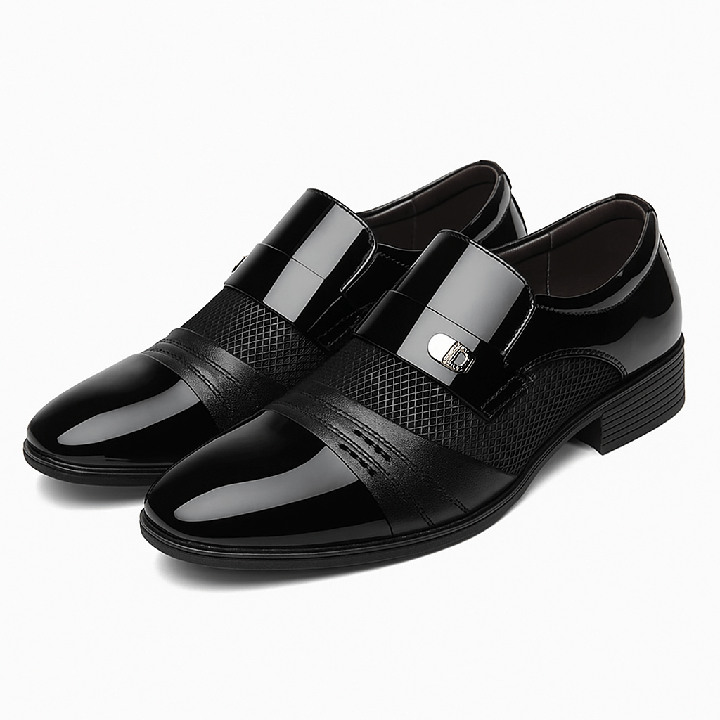 Luxeoutfit | Pointed Oxford Slip-On Loafers
