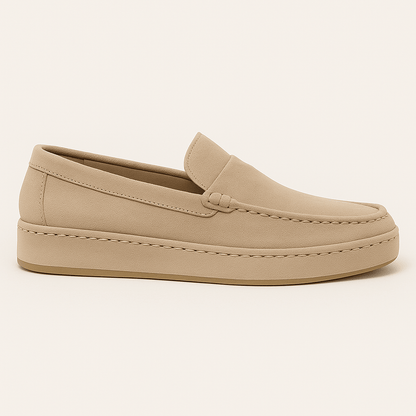 Luxeoutfit | Sculpted Full-Grain Leather Loafers