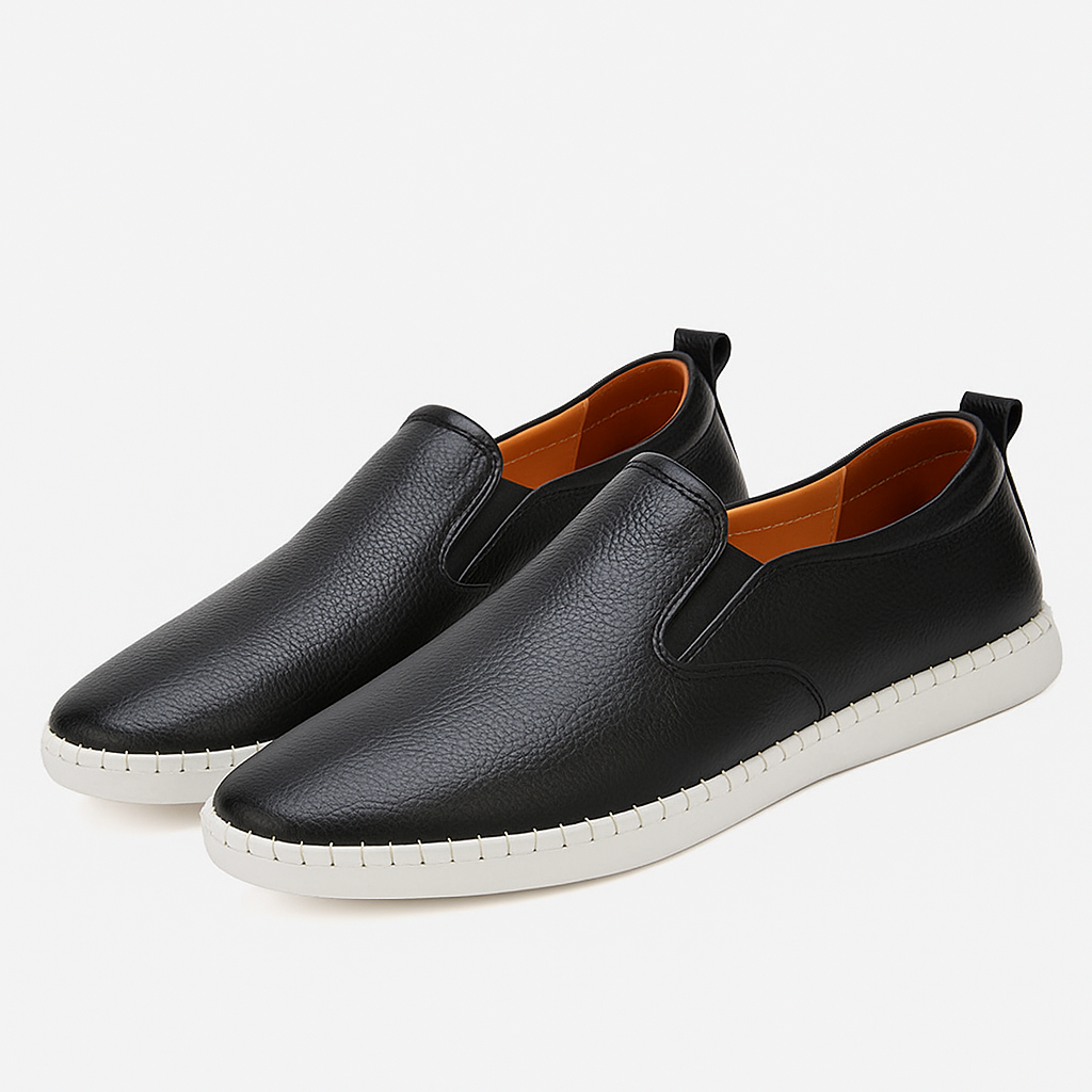 Luxeoutfit | Striped Stitch Casual Slip-On Loafers