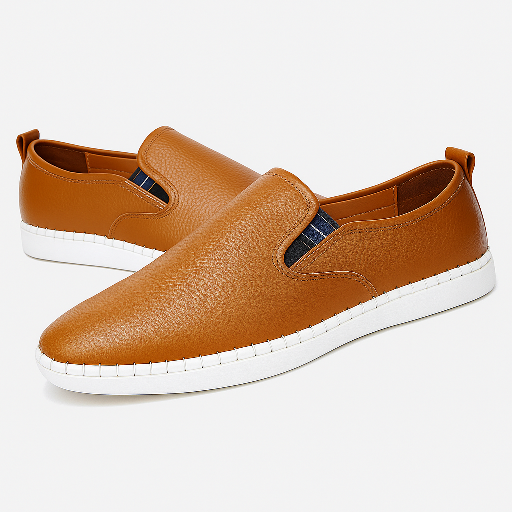 Luxeoutfit | Striped Stitch Casual Slip-On Loafers
