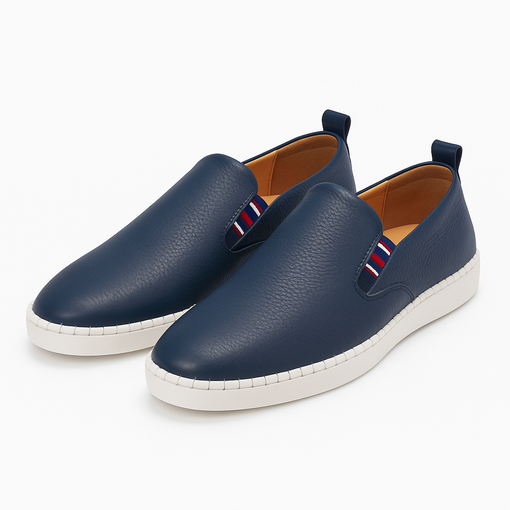 Luxeoutfit | Striped Stitch Casual Slip-On Loafers